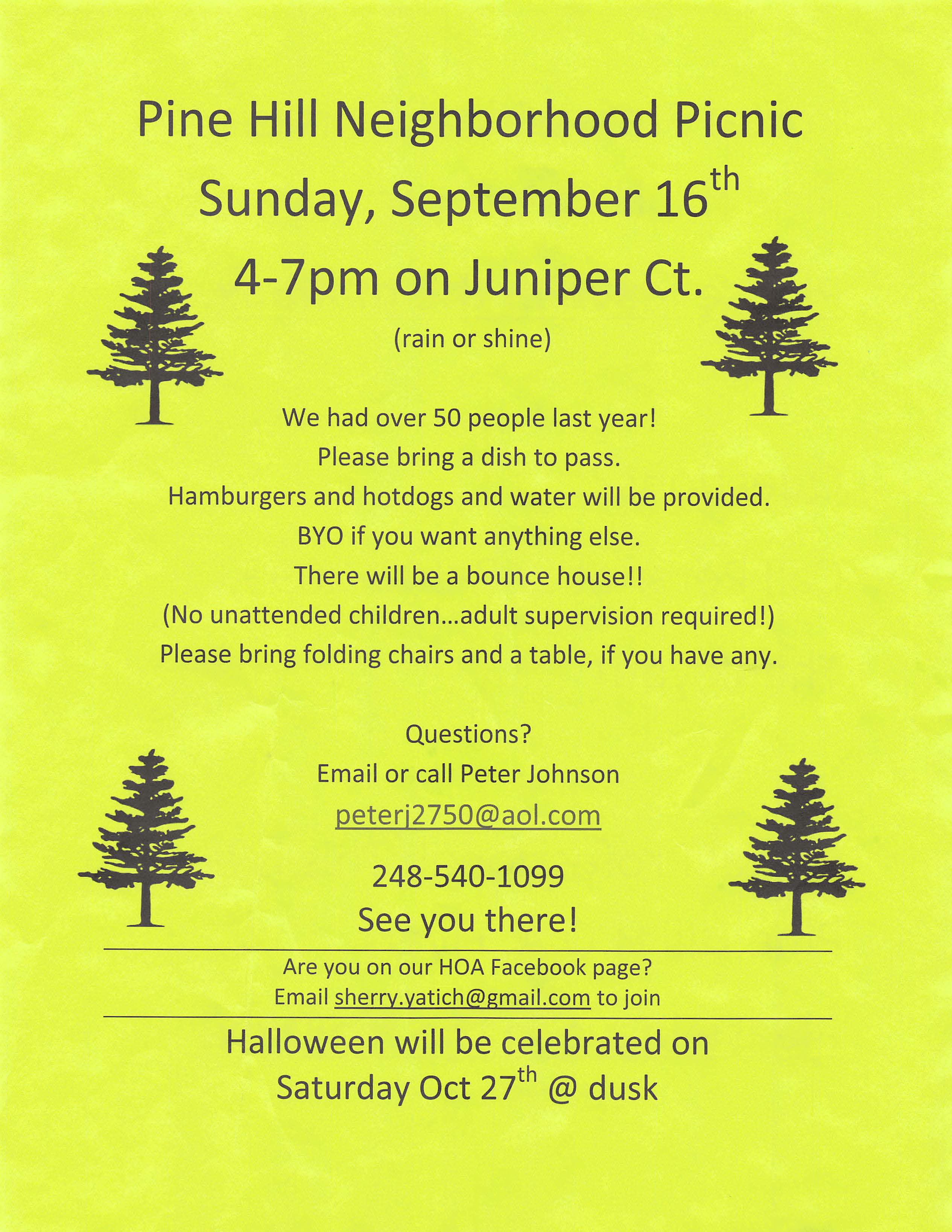 Pine Hill Subdivision Home Page